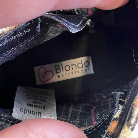 Blondo Women's Animal Print Tami Waterproof Boots Bootie Brown & Black Size 6.5M - Picture 10 of 11